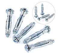 Swpeet 30 pcs M4 × 32 Heavy Duty Acier zingué Molly Boulon Assortiment kit, creux disque mural Ancre Vis Assortiment kit pour sécuriser cloison sèche, Sheetrock, Plâtre et de carrelage