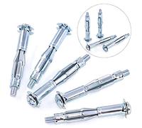 Swpeet 30 pcs M4 × 32 Heavy Duty Acier zingué Molly Boulon Assortiment kit, creux disque mural Ancre Vis Assortiment kit pour sécuriser cloison sèche, Sheetrock, Plâtre et de carrelage