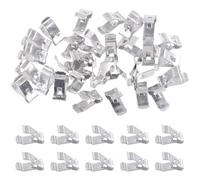 Swpeet 30pcs 15.3mm Voiture U Clip Métallique - Kit de Décoration Universelle pour Tableau de Bord Intérieur, Compatible avec Moulures