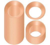 Swpeet 30Pcs 9.6 × 16.2 × 3.2MM Kit d'assortiment de joint d'allumage en cuivre, joints d'allumage à 45 degrés pour tube de tuyaux en cuivre 1/2 ", adaptateurs d'écrous d'allumage, climatiseur