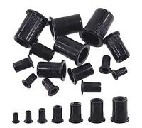 Swpeet 30Pcs Kit d’écrous de Rivet en acier au carbone, Metric M12 Rivnuts Kit de Sert d’écrou de Rivet en acier au carbone plaqué noir Zinc Kit de noix, écrou d’insertion fileté