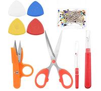 Swpeet 516Pcs Kit d’outils de Ripper couture couture, 10Pcs craie de tailleur professionnel, 4Pcs Ripper couture, piquage épinglettes et ciseaux avec Kit d’assortiment de Snipper fil pour la couture