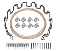 Swpeet 51pcs kit de réparation de Ressorts de canapé avec Ressorts, Pinces à Ressorts rembourrées, haubans de Ressort de siège, Pinces de Fixation et vis