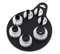 Swpeet 7 pièces Blanc 7 tailles standard SAE 6,35 mm 7,9 cm 9,5 mm 1,27 cm 1,5 cm 1,9 cm 1,9 cm et 2,2 cm Kit d'outils de déconnexion rapide pour climatisation et conduite de carburant pour plusieurs