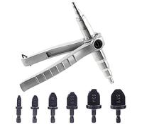 Swpeet 7 pièces Outil d'extension de tuyau en cuivre avec 1/4 "3/8" 1/2 "5/8" 3/4 "7/8" kit combiné de foret d'extension de tuyau, outil d'extension de tuyau manuel outil de réfrigération