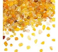 Swpeet Agate marine laiteuse jaune marine de 0,5 kg - Grande pierre précieuse écrasée de 0,9 à 1,3 cm - Copeaux de cristal naturel écrasé - Parfait pour la fabrication de bijoux