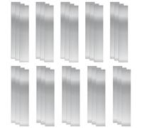 Swpeet Assortiment de 30 cales en acier inoxydable 304 de 10 épaisseurs, 2,5 cm (largeur) × 15,2 cm (longueur) × 0,02 cm/0,02 cm/0,02 cm/0,02 cm/0,02 cm/0,02 cm/0,02 cm/0,02 cm (épaisseur). Bande