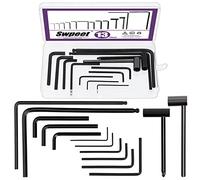 Swpeet Ensemble de 13 clés Allen pour guitare, comprenant 9 clés Allen, clés hexagonales pour tige de vibrato de 7 mm et 8 mm et clés pour tige de vibrato à embout rond de 4 mm et 5 mm, convient pour
