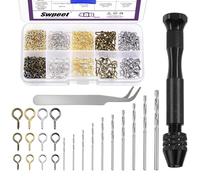Swpeet Hand Drill Tool Set, Pin Vise Hand Drill (N5)