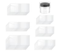 Swpeet Kit d'assortiment de 900 bandes thermorétractables perforées en PVC transparent pour bouteilles en 6 tailles 2,44" 2,71" 2,95" 3,22" 3,5", bandes thermorétractables pour bouteilles, verres