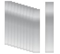 Swpeet Kit de 10 pièces de feuilles de cales en acier inoxydable 304, 1 "(largeur) × 6 "(longueur) × 0,006 "(épaisseur) Bandes de cale en métal minces pour le remplissage d'espaces, fabrication