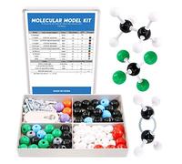 Swpeet Kit de 179 pièces de modèle moléculaire organique pour étudiant et enseignant - 76 atomes, 102 maillons et 1 outil pour retirer les maillons courts