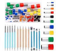 Swpeet Kit de 89 outils de modelage pour argile, stylet, poterie, poterie et argile polymère, emporte-pièce, outils pour faire de l'argile à modeler et décorer des gâteaux fondants.