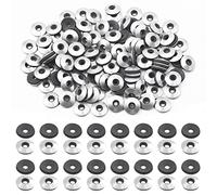 Swpeet Lot de 120 rondelles d'étanchéité en acier inoxydable et néoprène EPDM M4,8 x 14 mm