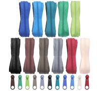 Swpeet Lot de 121 fermetures éclair - 33 yards, 11 couleurs, bobine en nylon, fermetures éclair assorties, légères, adaptables, 110 fermetures éclair de 3 m par rouleau
