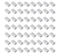 Swpeet Lot de 200 manchons à sertir en aluminium de 1,5 mm pour câble métallique et câble ou toute autre chose nécessitant un câble solide