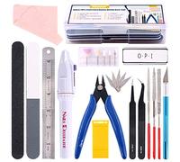Swpeet Lot de 24 outils de base compatibles avec les outils de modélisation Gundam avec conteneur en plastique résistant, kit professionnel de remplacement pour outils de modélisme Gundam Kit de construction pour débutants