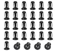 Swpeet Lot de 25 écrous creux M5 pour chevilles murales creuses, écrous à pétales, vis à noyau, vis d'ancrage, vis cruciformes, embout hexagonal pour fer à repasser creux