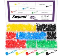 Swpeet Lot de 250 capuchons de protection anti-poussière pour pistolet à graisse à huile, raccord Zerk