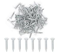 Swpeet Lot de 300 clous en feutre galvanisé de haute qualité de 3,8 cm pour toiture, clous en feutre pour toiture, bardeaux d'asphalte et panneaux isolants