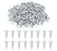 Swpeet Lot de 300 clous en feutre galvanisé de haute qualité pour toiture - 1,9 cm - Pour fixer le feutre de toiture, les bardeaux d'asphalte et les panneaux isolants