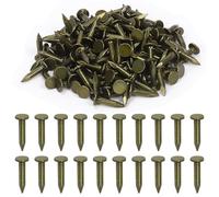 Swpeet Lot de 300 clous laqués en acier de haute qualité de 1,9 cm pour toiture, feutre de toiture, clous laqués utilisés pour fixer le feutre de toiture, les bardeaux d'asphalte et les panneaux