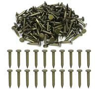 Swpeet Lot de 300 clous laqués en acier de haute qualité de 2,5 cm pour toiture, feutre de toiture, clous laqués utilisés pour fixer le feutre de toiture, les bardeaux d'asphalte et les panneaux