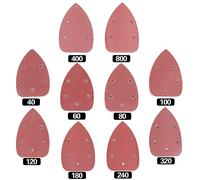 Swpeet Lot de 60 disques abrasifs pour ponceuse de souris, bandes abrasives pour ponceuse, 10 tailles - 40/60/80/100 / 120/180/240/320/400/800
