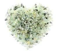 Swpeet Petites pierres précieuses de 0,5 kg écrasées - Pierres de forme irrégulière - Parfaites pour la fabrication de bijoux et la décoration d'intérieur (aventurine verte)