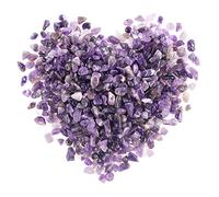 Swpeet Petits copeaux d'améthyste de 0,5 kg - Pierres écrasées de forme irrégulière - Parfait pour la fabrication de bijoux et la décoration de la maison