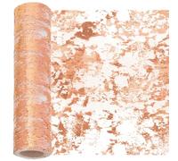 Swpeet Table Runner Or Rose Paillettes 11x354 Pouces, Paillettes Foile Métallique Mince Maille, Rouleaux de Décoration, Pièces Centrales Décorations pour