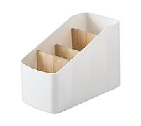 SWRCEYJH Range Telecommande Multifonction Boîte De Rangement De Bureau En Bois Amovible Télécommande Compartiments Boîte De Rangement En Bois Boîte De Compartiment Box Rangement Telecommande TV