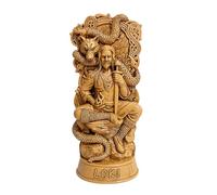 Swtgaah Statue patron nordique Saint Odin Thor Loki en résine artisanale mythe légende Ornement Décoration de maison ou d'étude Figurines de dieux nordiques (Loki)