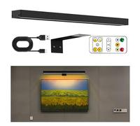 SWTHM Lampe murale sans fil pour photo, lampe murale miroir magnétique avec minuteur et télécommande, lampe d'affichage d'art mural, lampe à peinture à intensité variable sans paliers pour l'affichage