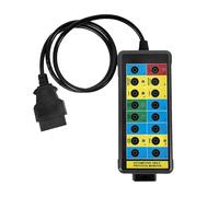 SWTHM Moniteur de protocole OBDII automobile, 16 broches Disposition OBD2 Outil de diagnostic avec prise banane de 4 mm pour connecteur de lien de diagnostic OBDII