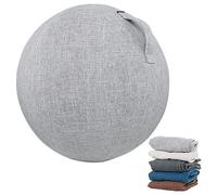 SWTKO Housse de Protection pour Balle de Yoga/Exercice/Balle D'équilibre avec Poignées de Transport Pratiques Housse de Chaise Pliable et Durable pour Ballon d'exercice,Gris,75CM