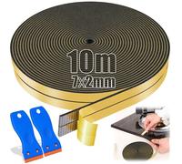 SWTYExt 10M Joint Plaque de Cuisson 7mm x 2mm Joint Plaque Induction Avec Grattoir Plaque Vitrocéramique Joint Plaque de Cuisson 2mm Induction pour Vitrocéramique Lavabos