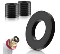 SWTYExt 12 Pièces Joints Toriques de Rechange 1/2 Pouce Rechange Joint d'Étanchéité de Remplacement Noir Bouteille Joint pour CO2 Quick-Adapter Compatible avec MySodaPop Sodastream Soda Club