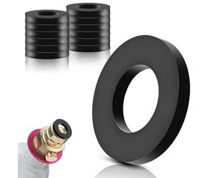SWTYExt 12 Pièces Joints Toriques de Rechange 1/2 Pouce Rechange Joint d'Étanchéité de Remplacement Noir Bouteille Joint pour CO2 Quick-Adapter Compatible avec MySodaPop Sodastream Soda Club
