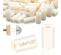 SWTYExt Entretoise Plastique M6 Entretoise Plastique 50 Pcs ABS Rondelle Manchons de Distance Nylon Isolation Rondelles 11x20 mm d'Espacement Rond Blanc pour Vis Electriques Interrupteur et Prise