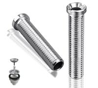 SWTYExt Lot de 2 vis creuses pour évier de cuisine - 70 mm - M12 - Vis pour bonde d'évier de cuisine - Pour bonde de vidange