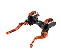 SWVYDC 7/8 "Moto maître-Cylindre Pompe de Frein hydraulique Levier d'embrayage Pompe de Frein hydraulique poignée d'embrayage Guidon(Orange)