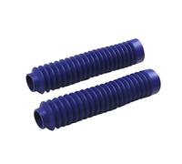 SWVYDC Caches de Fourche Moto Amortisseur Avant Bleu pour Moto Tout-Terrain, Fourche de 30 mm, Soufflet en Caoutchouc, Housse Anti-poussière
