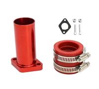 SWVYDC Carburateur de Moto Carburateur kit Adaptateur de carburateur de collecteur d'admission CNC, connecteur de Moteur adapté au carburateur Mikuni VM PWK 21-30 mm(Red)