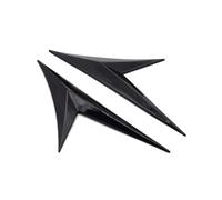SWVYDC Couvercle D'admission Autocollant Universel de Garde-Boue latéral de Voiture en Forme de V, 2 pièces, décoration de carrosserie, Aile d'air Latéral Voiture Décoration(Black)
