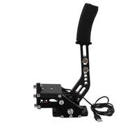 SWVYDC frein à main frein de stationnement Frein à main USB pour Logitech G25/27/29 T300 T500 PC SIM Racing Games Fanatecosw Dirt Rally Système de frein à main(BK NO Accessory)