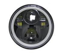 SWVYDC Motorcycle front light bar Convient pour Harley Sportster 1200 883 Street 5-3/4 Phare rond à LED Angel Eyes Halo de 5,75 Motorcycle off-road lights(10)