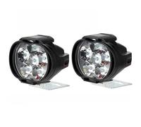 SWVYDC Motorcycle front light bar Phare avant auxiliaire blanc pour motos, éclairage de travail pour scooter, projecteur supplémentaire, feu antibrouillard Motorcycle off-road lights(2pcs headlights)