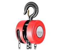 SWVYDC Treuils électriques Bloc à chaînes Manuel de Grue à chaîne de Main de 1T/2T avec la Grue de poulie de Taille de Levage de 8/10/20ft Treuil(1T 10FT)