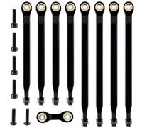 SWX Lot de 9 biellettes de direction en aluminium compatibles avec les pièces de mise à niveau Mini E-Revo TRX 1/16